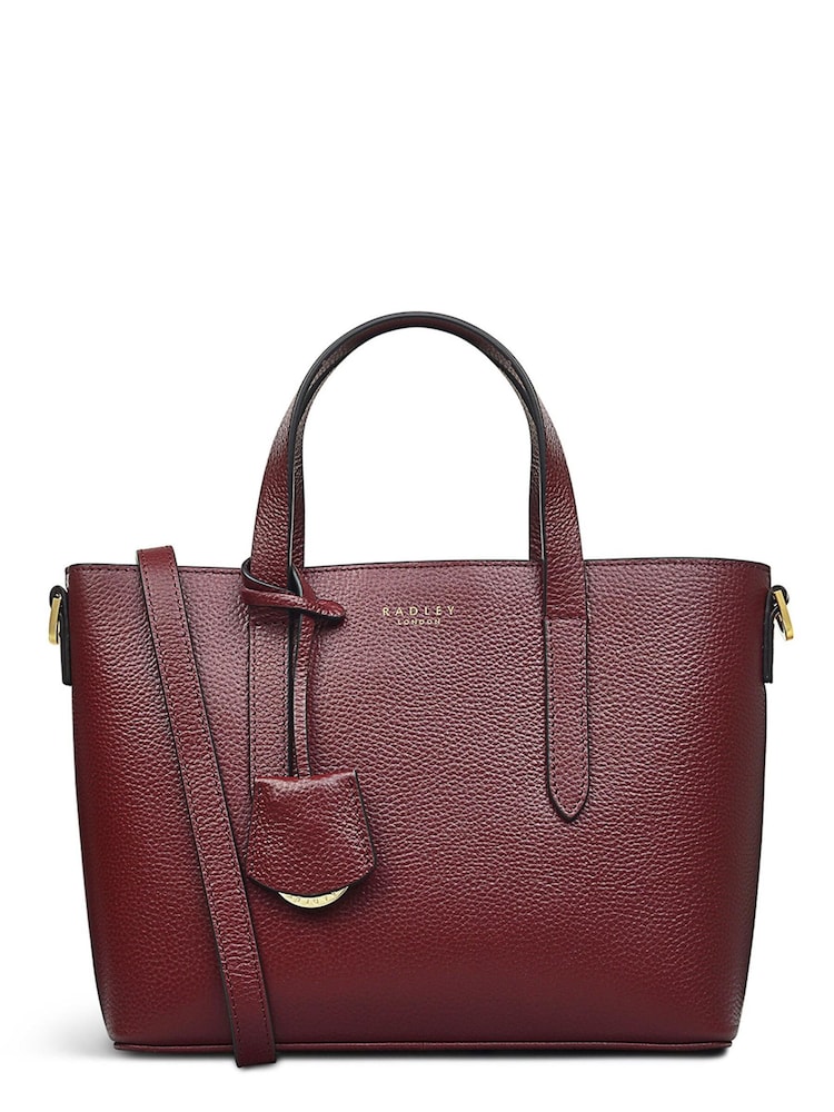 Radley London Red Silk Street Small Open Top Multiway Bag - Image 1 of 4