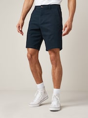 Navy Blue Relaxed Fit Stretch Chinos Shorts - Image 1 of 9