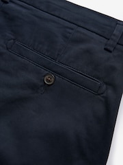 Navy Blue Relaxed Fit Stretch Chinos Shorts - Image 8 of 9