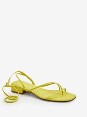 Lime Green Strappy Elevated Sandals - Image 2 of 3
