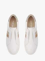Mint Velvet White Striped Ellie Trainers - Image 2 of 4