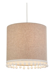 Searchlight Oatmeal Natural Daisy Pom Pom Trim Shade - Image 2 of 3