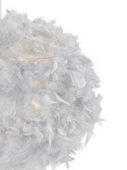 Searchlight Evie Grey Feather Easy Fit Shade - Image 3 of 3