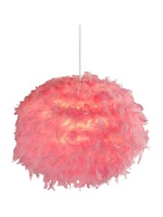 Searchlight Evie Pink Feather Easy Fit Shade - Image 2 of 3