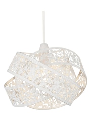 Searchlight Farah Matt White Ball Fretwork Shade - Image 2 of 3