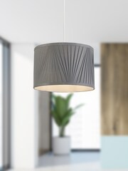 Searchlight Grey Clara Pleated Shade - Image 1 of 3