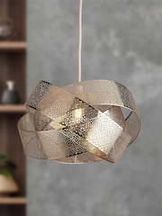 Searchlight Steffi Chrome Band Ceiling Pendant - Image 1 of 3