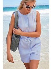 Blau - Doppeltuch-Overall - Bild 1 von 2