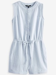 Blau - Doppeltuch-Overall - Bild 2 von 2