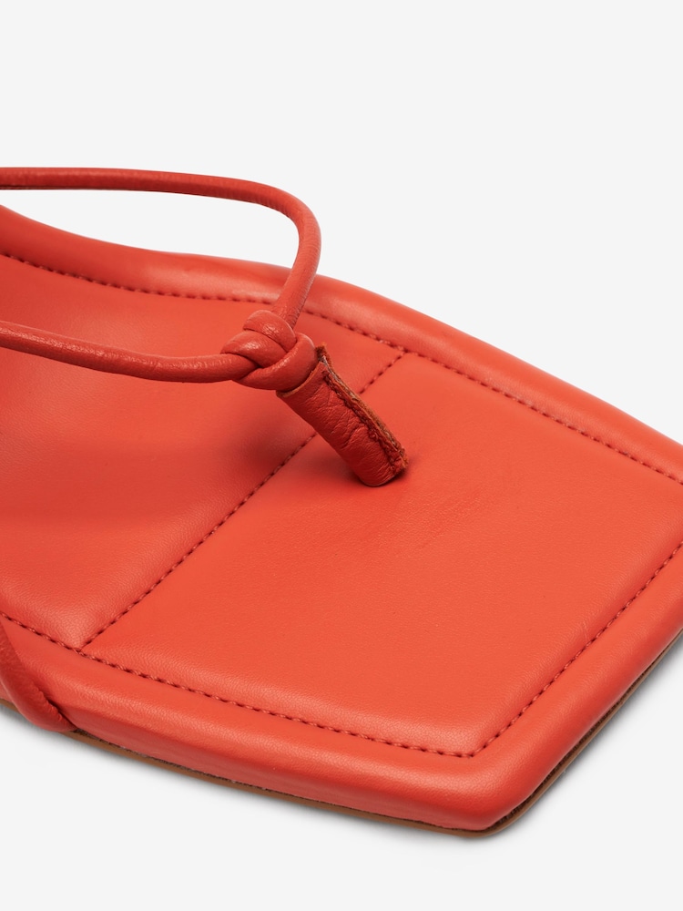 Orange Signature Strappy Toe Post Sandals - Image 4 of 4