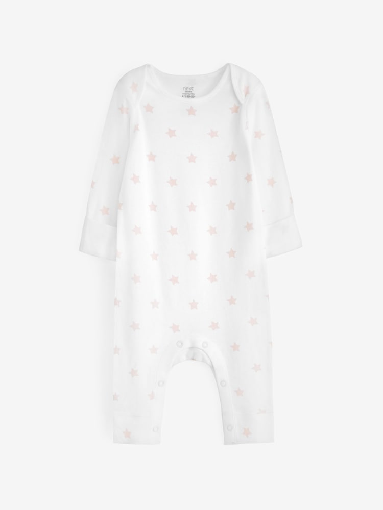Rosafarbener Stern - Hautfreundliche Baby-Schlafanzüge im 2er-Pack (0–2 J.) - Bild 2 von 5