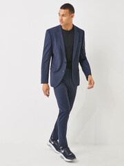 HUGO Blue Slim Fit Performance Stretch Wool Blend Jacket - Image 3 of 5