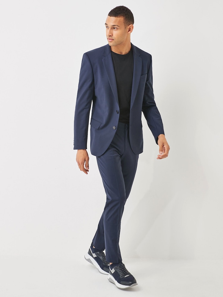 HUGO Blue Slim Fit Performance Stretch Wool Blend Jacket - Image 3 of 5