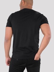 Alpha Industries NASA Reflective 100% Cotton Black T-Shirt - Image 2 of 6