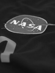 Alpha Industries NASA Reflective 100% Cotton Black T-Shirt - Image 6 of 6