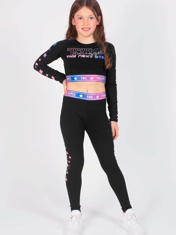 Pineapple Black X The Next Step Long Sleeve Crop Top - Image 2 of 5