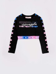 Pineapple Black X The Next Step Long Sleeve Crop Top - Image 5 of 5