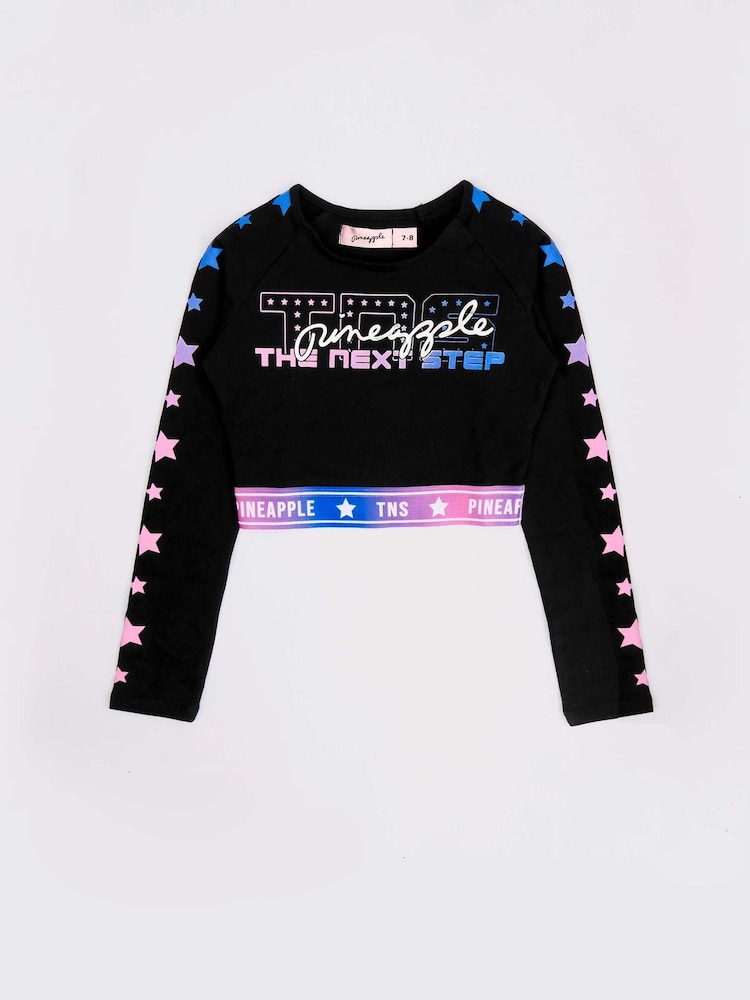 Pineapple Black X The Next Step Long Sleeve Crop Top - Image 5 of 5