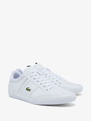 Lacoste Chaymon 0121 White Trainers - Image 2 of 5