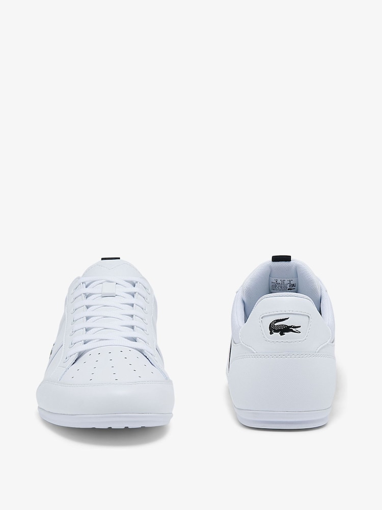 Lacoste Chaymon 0121 White Trainers - Image 3 of 5