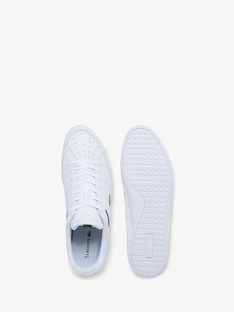 Lacoste Chaymon 0121 White Trainers - Image 4 of 5