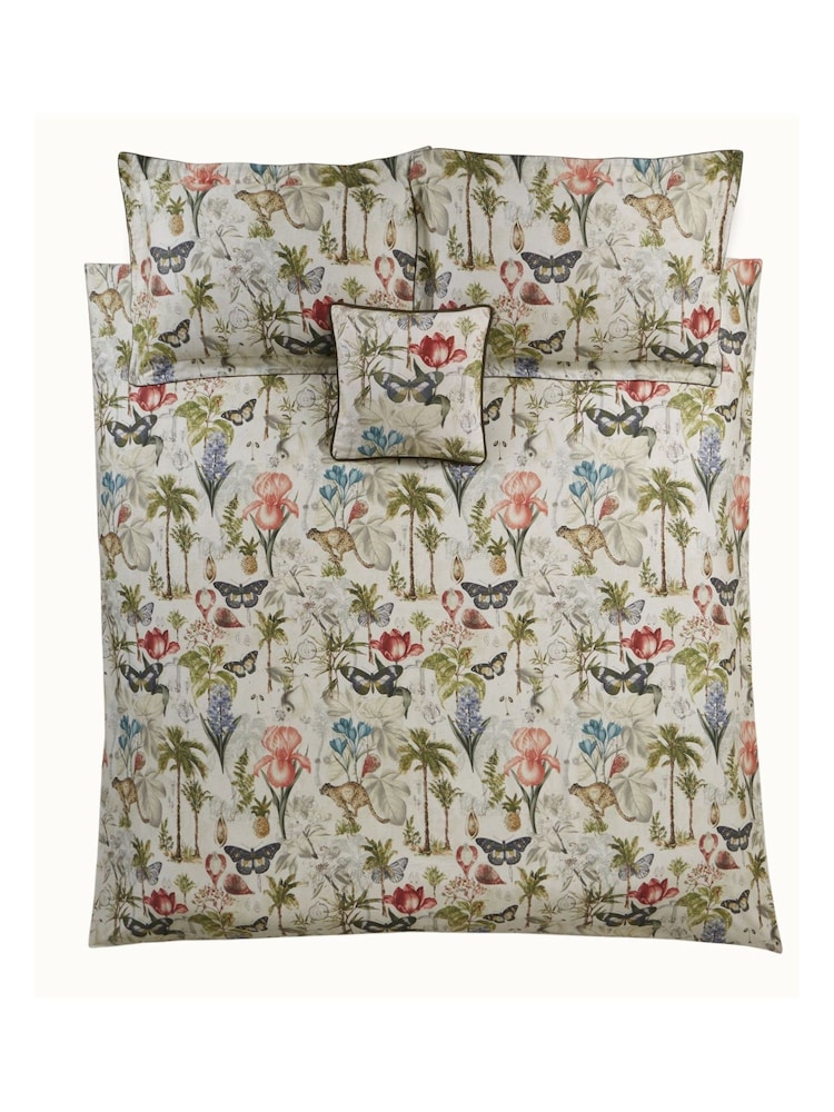 Clarke & Clarke White Botany Tropical Cushion - Image 2 of 3 Clarke & Clarke White Botany Tropical Cushion - Image 2 of 3