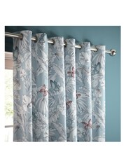 Studio G Blue Flutur Eyelet Curtains - Image 2 of 3