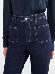 Rinse-Waschung, Blau - Ausgestellte Jeans mit Vordertasche - Bild 4 von 5