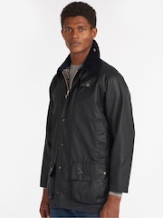 Barbour® Blue Beaufort Wax Jacket - Image 4 of 10
