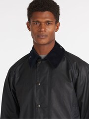 Barbour® Blue Beaufort Wax Jacket - Image 6 of 10