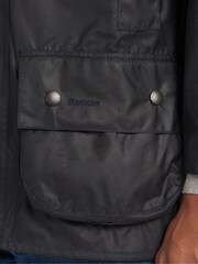 Barbour® Blue Beaufort Wax Jacket - Image 8 of 10