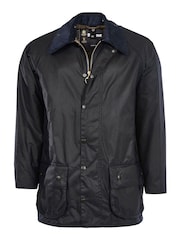 Barbour® Blue Beaufort Wax Jacket - Image 9 of 10