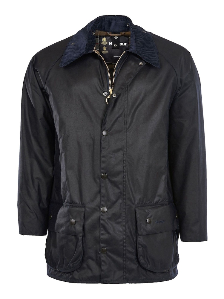 Barbour® Blue Beaufort Wax Jacket - Image 9 of 10