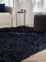 Navy Blue Lola Sparkle Plush Rug - Image 3 of 7