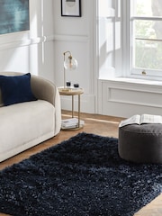 Navy Blue Lola Sparkle Plush Rug - Image 7 of 7