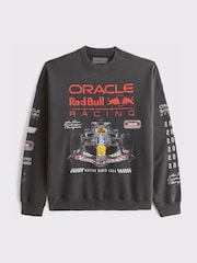 Abercrombie & Fitch Grey Redbull Crew Neck Sweat Top - Image 1 of 1