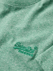 Superdry Bright Green Grit Essential Logo Embroidery T-Shirt - Image 5 of 6