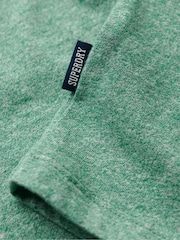 Superdry Bright Green Grit Essential Logo Embroidery T-Shirt - Image 6 of 6