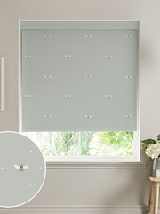 Sophie Allport Pale Slate Grey Bee Made To Measure Roller Blind - Image 1 of 4