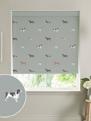 Sophie Allport Sage Green Woof Made To Measure Roller Blind - Image 1 of 4