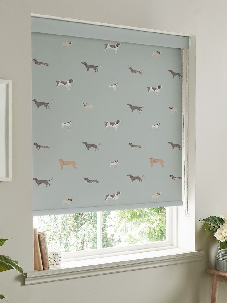 Sophie Allport Sage Green Woof Made To Measure Roller Blind - Image 2 of 4