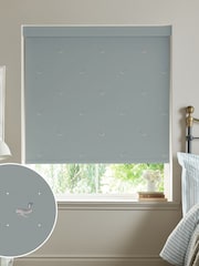 Sophie Allport Teal Blue Hare Made To Measure Roller Blind - Image 1 of 4