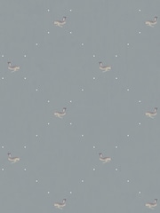 Sophie Allport Teal Blue Hare Made To Measure Roller Blind - Image 3 of 4