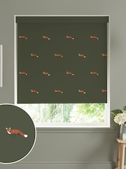 Sophie Allport Forest Green Foxes Made To Measure Roller Blind - Image 1 of 4