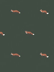 Sophie Allport Forest Green Foxes Made To Measure Roller Blind - Image 3 of 4