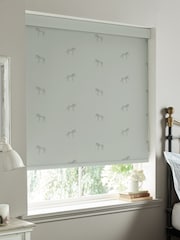 Sophie Allport Soft Grey Blue Zebra Made To Measure Roller Blind - Image 2 of 4