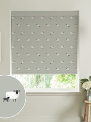Sophie Allport Pebble Grey Sheep Made To Measure Roller Blind - Image 1 of 4