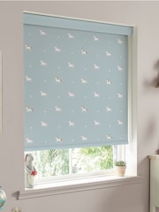 Sophie Allport Pale Duck Egg Blue Unicorn Made To Measure Roller Blind - Image 2 of 4