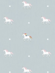 Sophie Allport Pale Duck Egg Blue Unicorn Made To Measure Roller Blind - Image 3 of 4