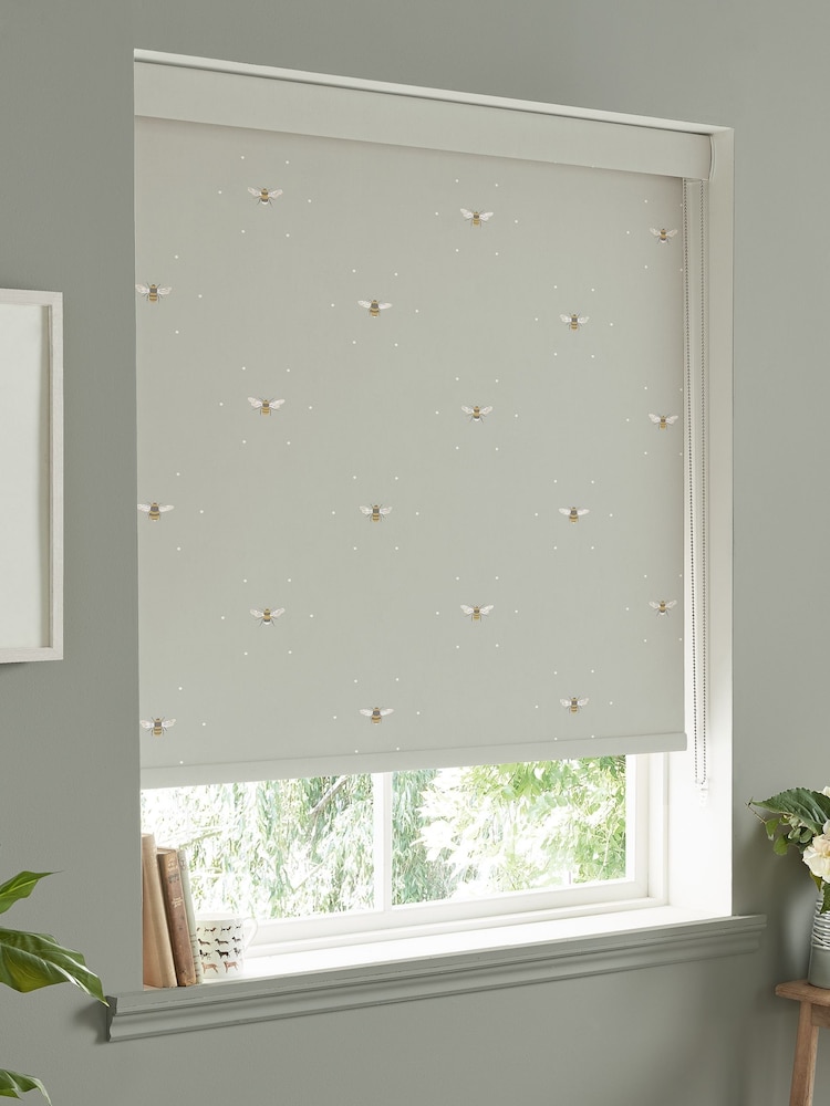 Sophie Allport Soft Linen Natural Bee Made To Measure Roller Blind - Image 1 of 3